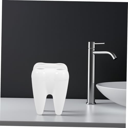 Luxshiny 2pcs White Toothbrush Holders for Kids
