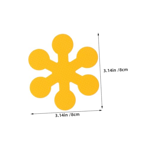 Hemoton Nonstick Tub Stickers 12pcs Snowflake Flower