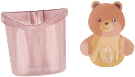 Space-Saving Wall-Mounted Toothbrush Holder Pink