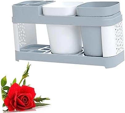 Luxshiny Toothbrush and Toothpaste Storage Holder