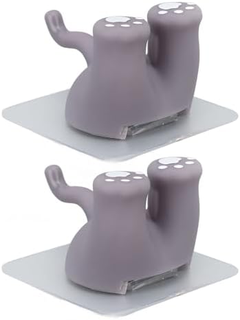Pssopp 2Pcs Kitten Tail Toothbrush Holder for Kids
