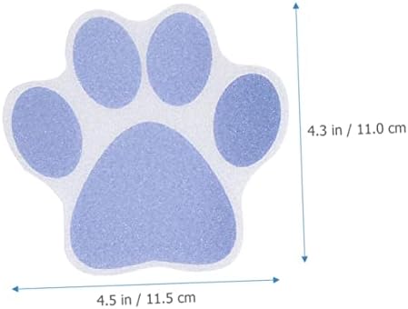 KONTONTY 10pcs Non-Slip Dog Paw Print Stickers for Bathtub and Shower