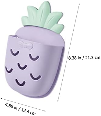 GLEAVI 2 Piece Pineapple Wall Mounted Toothbrush Holder