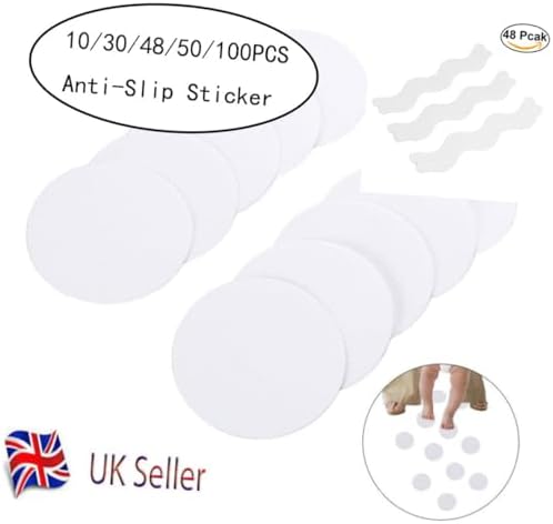 PRETYZOOM 10 Pcs 4x4 Anti-Slip Bathtub Stickers