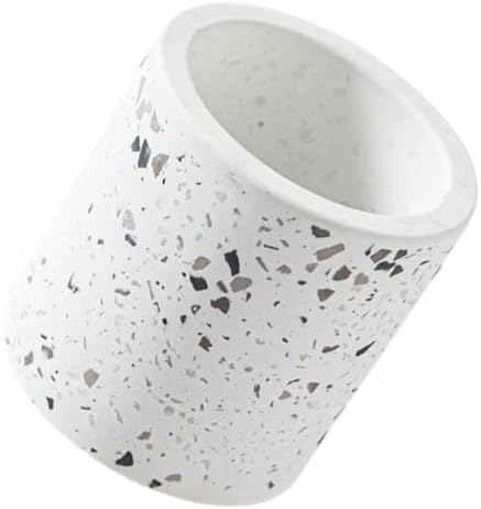 PRETYZOOM Elegant Marble Bathroom Toothbrush Holder Set