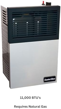 Comfort Glow 11000 BTU Natural Gas Wall Heater Gray
