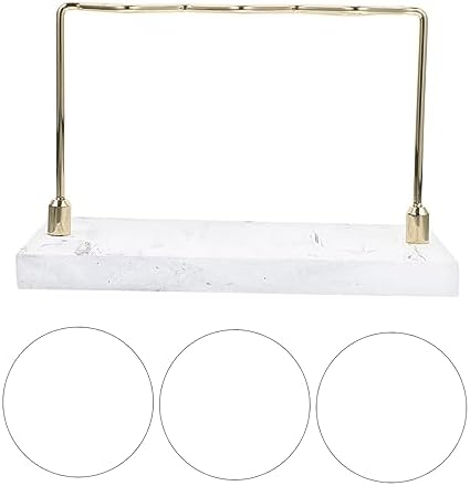HEALLILY Marble Textured Toothbrush Holder Stylish Bathroom Organizer