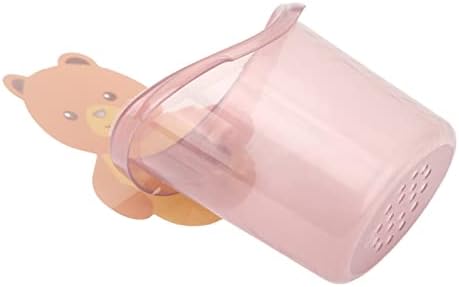 Space-Saving Wall-Mounted Toothbrush Holder Pink