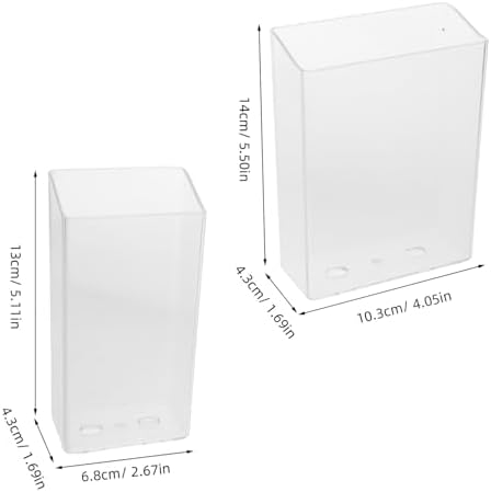 BUGUUYO 2pcs Wall Mounted Toothbrush Holder with Dispenser