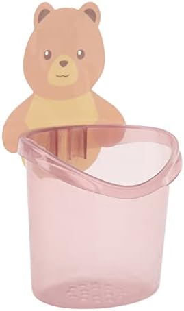 Space-Saving Wall-Mounted Toothbrush Holder Pink
