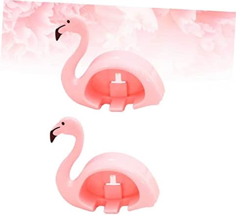 LIFKOME 2Pcs Pink Flamingo Suction Cup Toothbrush Holder
