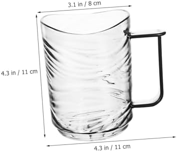 Hemoton 2pcs Bathroom Cups with Handle