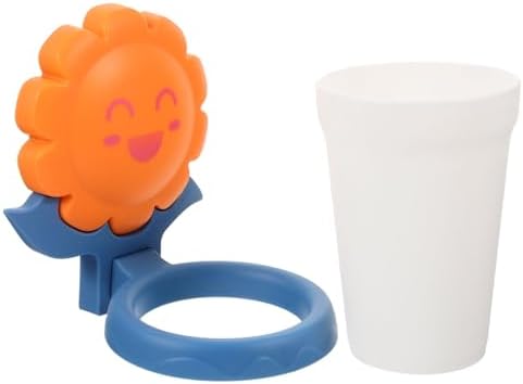 Hemoton Cartoon Toothbrush Cup Holder with Storage
