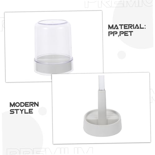 BESTOYARD Modern Toothbrush Holder with Drain Tray and Cup