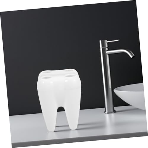 Ciieeo Tooth-Shaped Toothbrush Holder for Bathroom
