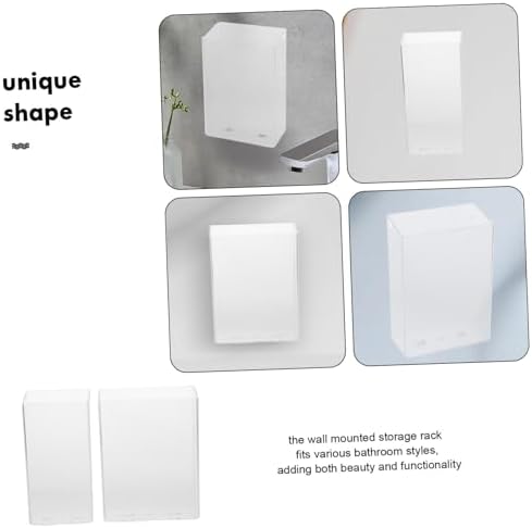 Cabilock 2pcs Wall Mount Toothbrush Holder Set