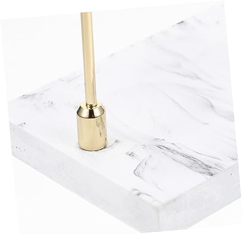 HEALLILY Marble Textured Toothbrush Holder Stylish Bathroom Organizer