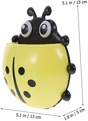 Veemoon Ladybug Wall-Mounted Toothbrush Holder