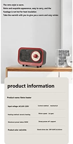 Grafken Retro Heater 500W Energy Saving White