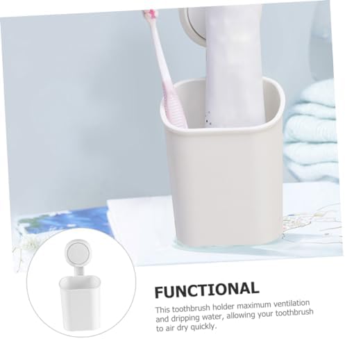 VOSAREA Wall Toothbrush Holder with Suction Cup