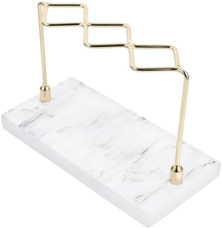 HAKIDZEL Marble Toothbrush Holder with Makeup Brush Stand