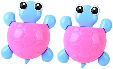 TOPPERFUN 2Pcs Cute Turtle Suction Cup Toothbrush Holder