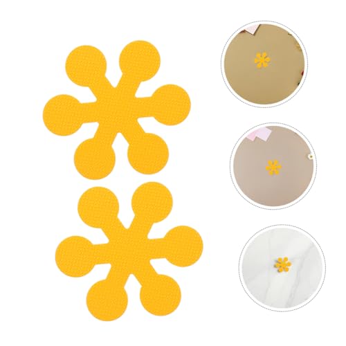 Hemoton Nonstick Tub Stickers 12pcs Snowflake Flower