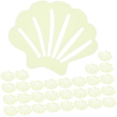 GLEAVI 30Pcs Shell Shaped Non Slip Shower Stickers