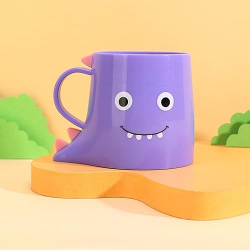 Dinosaur Toothbrush Holder with Wash Cup Purple