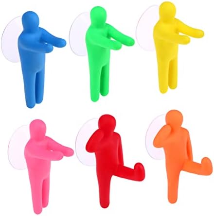 Beatifufu 6pc Kids Creative Toothbrush Holder Suction Cup Organizer