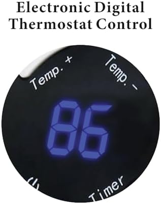 Optimus H-7801 Wall Plug-in Heater with Thermostat and Timer