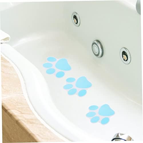 10Pcs Non-Slip Paw Print Bathtub Stickers 1