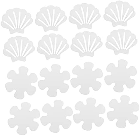 HAKIDZEL 2 Sets Non Slip Bathtub Stickers with Shell Flower Designs