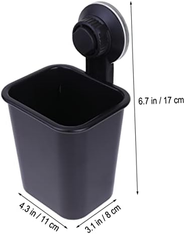 PRETYZOOM Wall Mounted Suction Toothbrush Holder with Toothpaste Mount