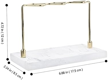 TOPPERFUN Marble Pattern Toothbrush Holder Organizer