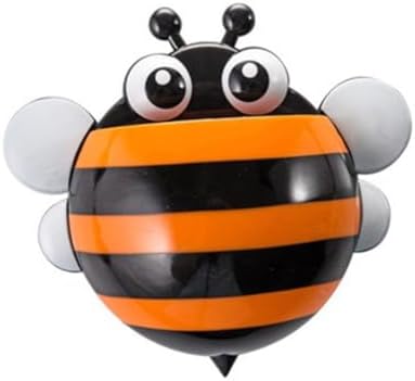 PRETYZOOM 4pcs Cartoon Bee Suction Cup Toothbrush Holder