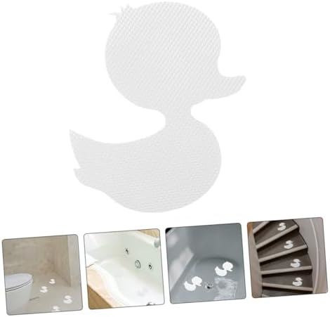 Amosfun 20pcs Duck Bath Stickers Non Slip Decorative Decals