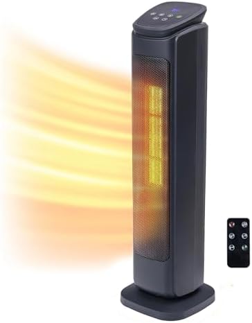 Comfort Zone 30 Inch Electric Room Heater with Remote Control