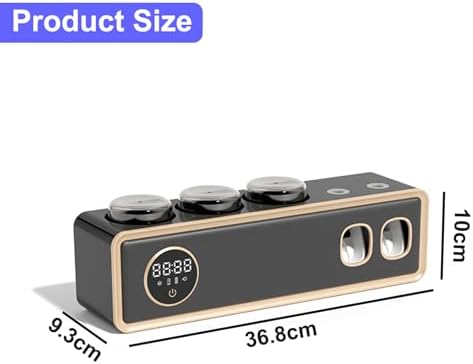 TINS UV Toothbrush Holder with Dispenser and Drying