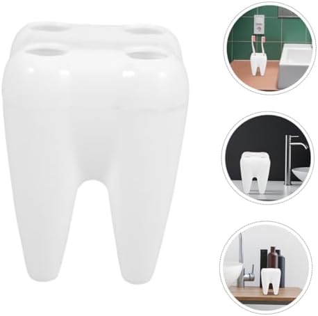 Ciieeo Tooth-Shaped Toothbrush Holder for Bathroom