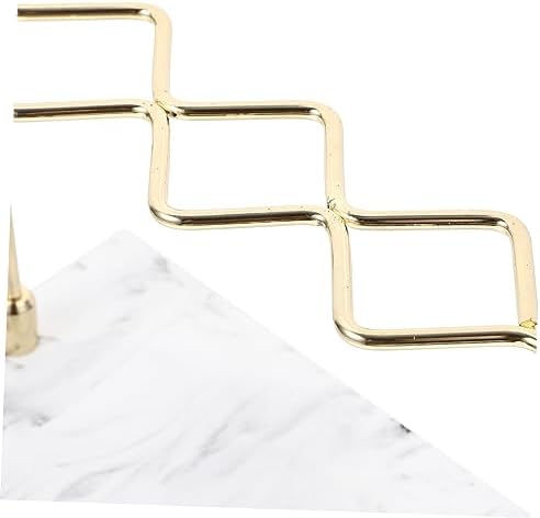HEALLILY Marble Textured Toothbrush Holder Stylish Bathroom Organizer