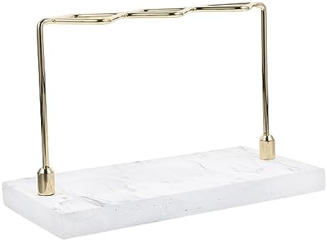 OUNONA Marble Pattern Toothbrush Holder for 4 Brush Storage