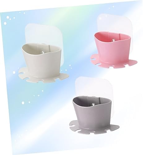 SOLUSTRE Suction Toothbrush Holder with Storage Cup