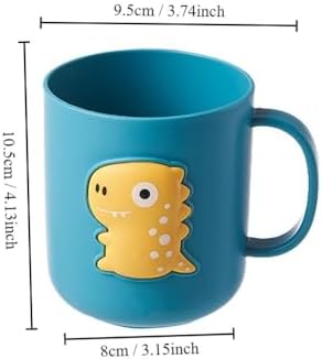 Cute Dinosaur Toothbrush Cup Holder Blue