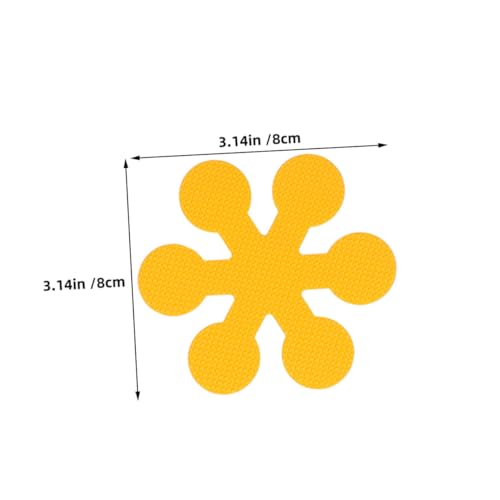 Hemoton Nonstick Tub Stickers 12pcs Snowflake Flower