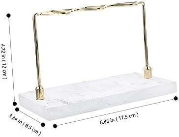 Marble Pattern Toothbrush Holder Stand for Home Bathroom Storage Organizer