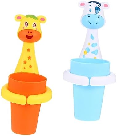 VALICLUD Cartoon Animal Toothbrush Holder 2 Sets