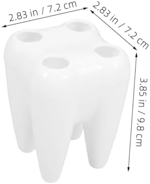 Ciieeo Tooth-Shaped Toothbrush Holder for Bathroom