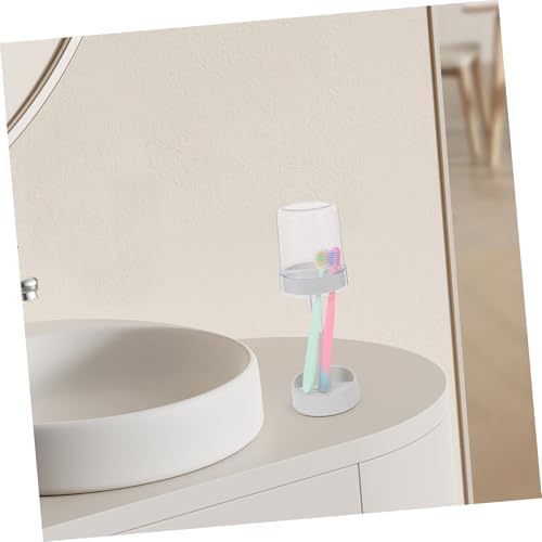 BESTYASH Toothbrush Holder with Cover and Drain Tray