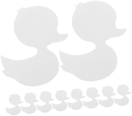 Amosfun 20pcs Duck Bath Stickers Non Slip Decorative Decals